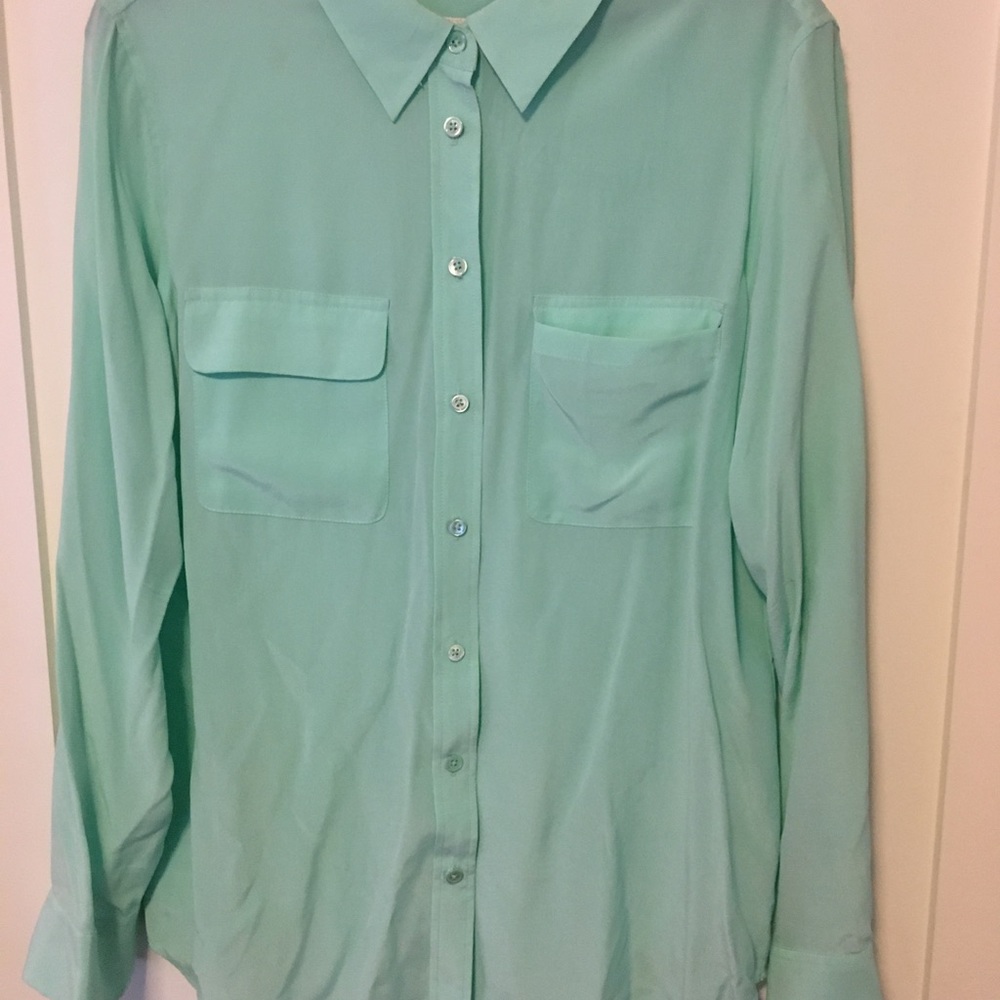 Equipment women’s signature slim 100% silk shirt